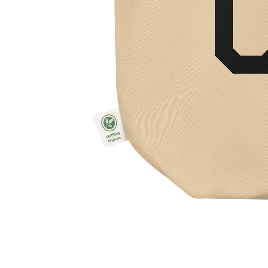 OAK Oakland Organic Tote Bag • Air Force Lettering in Black • YHM Designs - Image 02