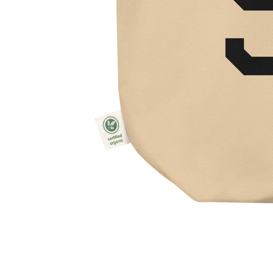 SAT San Antonio Organic Tote Bag • Air Force Lettering in Black • YHM Designs - Image 02