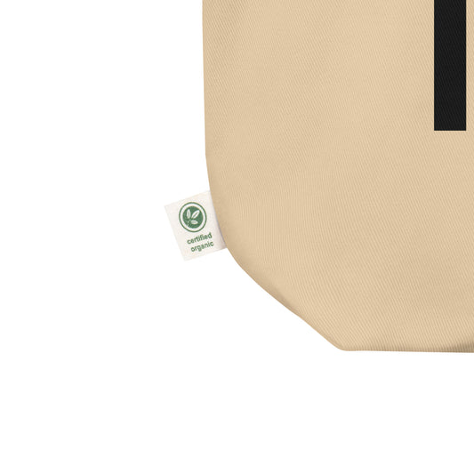 TPA Tampa Organic Tote Bag • Air Force Lettering in Black • YHM Designs - Image 02