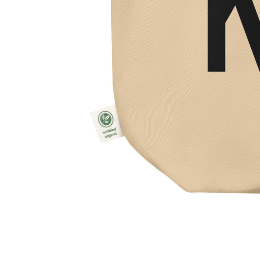 KEF Reykjavik Organic Tote Bag • Air Force Lettering in Black • YHM Designs - Image 02