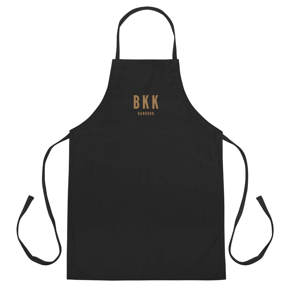 City Embroidered Apron - Old Gold • BKK Bangkok • YHM Designs - Image 11