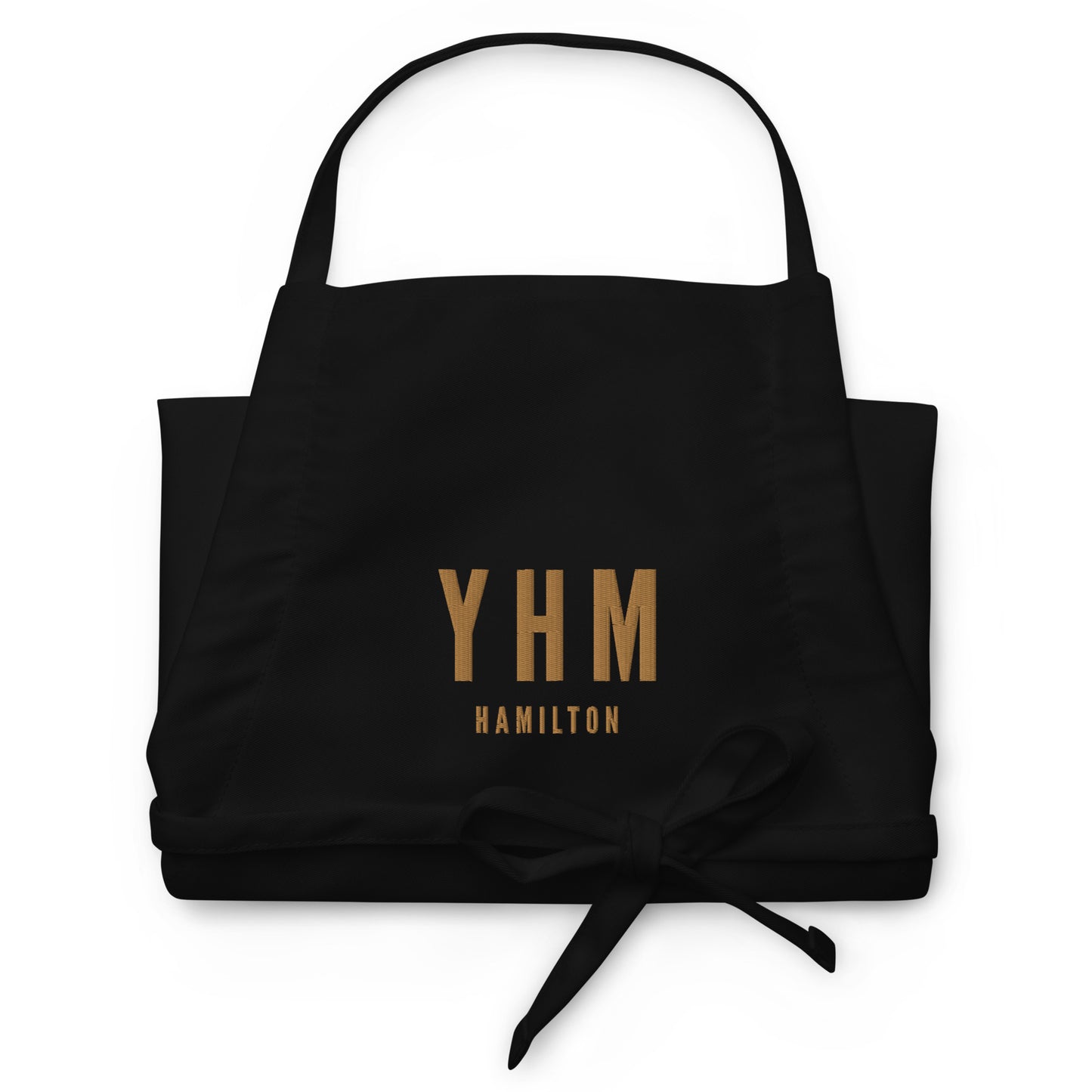 City Embroidered Apron - Old Gold • YHM Hamilton • YHM Designs - Image 03