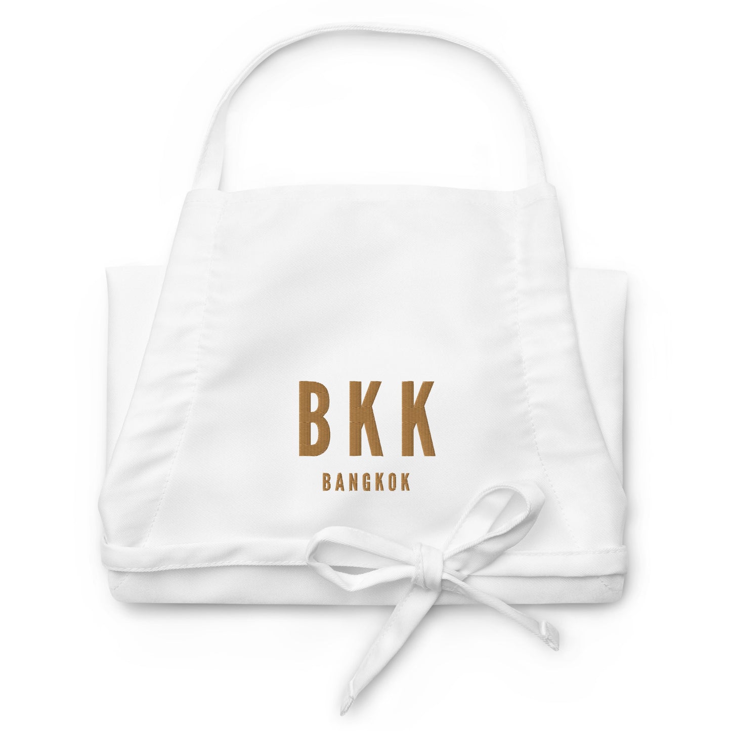 City Embroidered Apron - Old Gold • BKK Bangkok • YHM Designs - Image 07