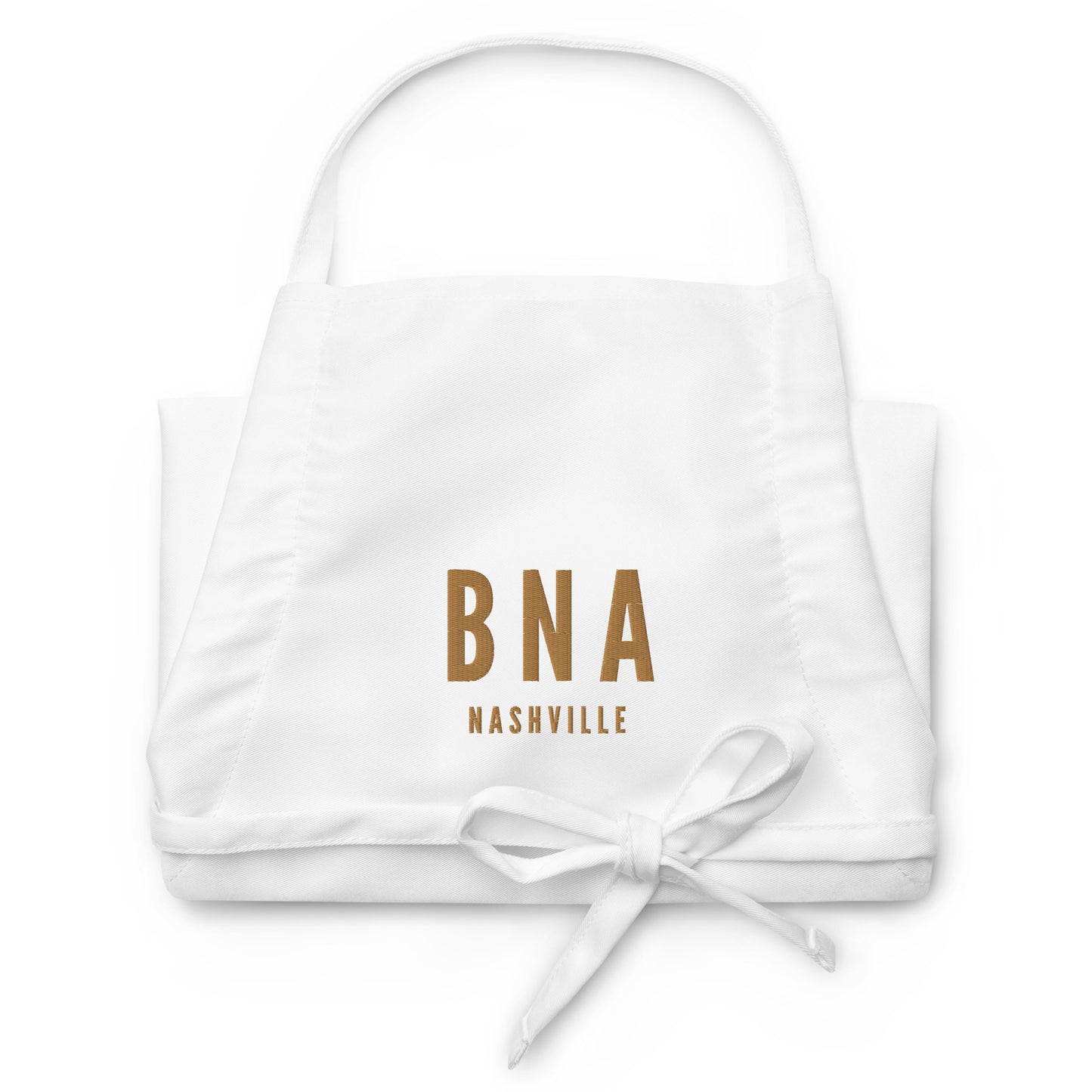 City Embroidered Apron - Old Gold • BNA Nashville • YHM Designs - Image 07