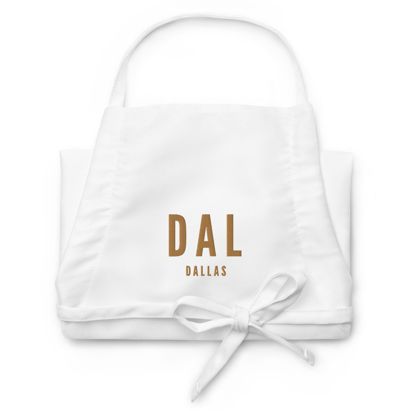 City Embroidered Apron - Old Gold • DAL Dallas • YHM Designs - Image 07