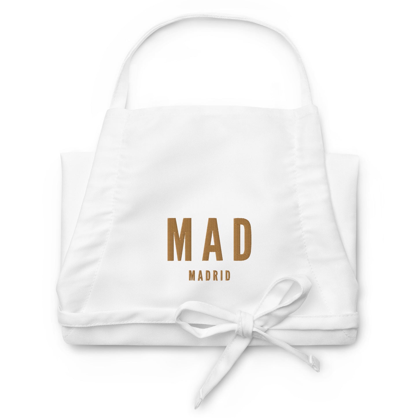 City Embroidered Apron - Old Gold • MAD Madrid • YHM Designs - Image 07