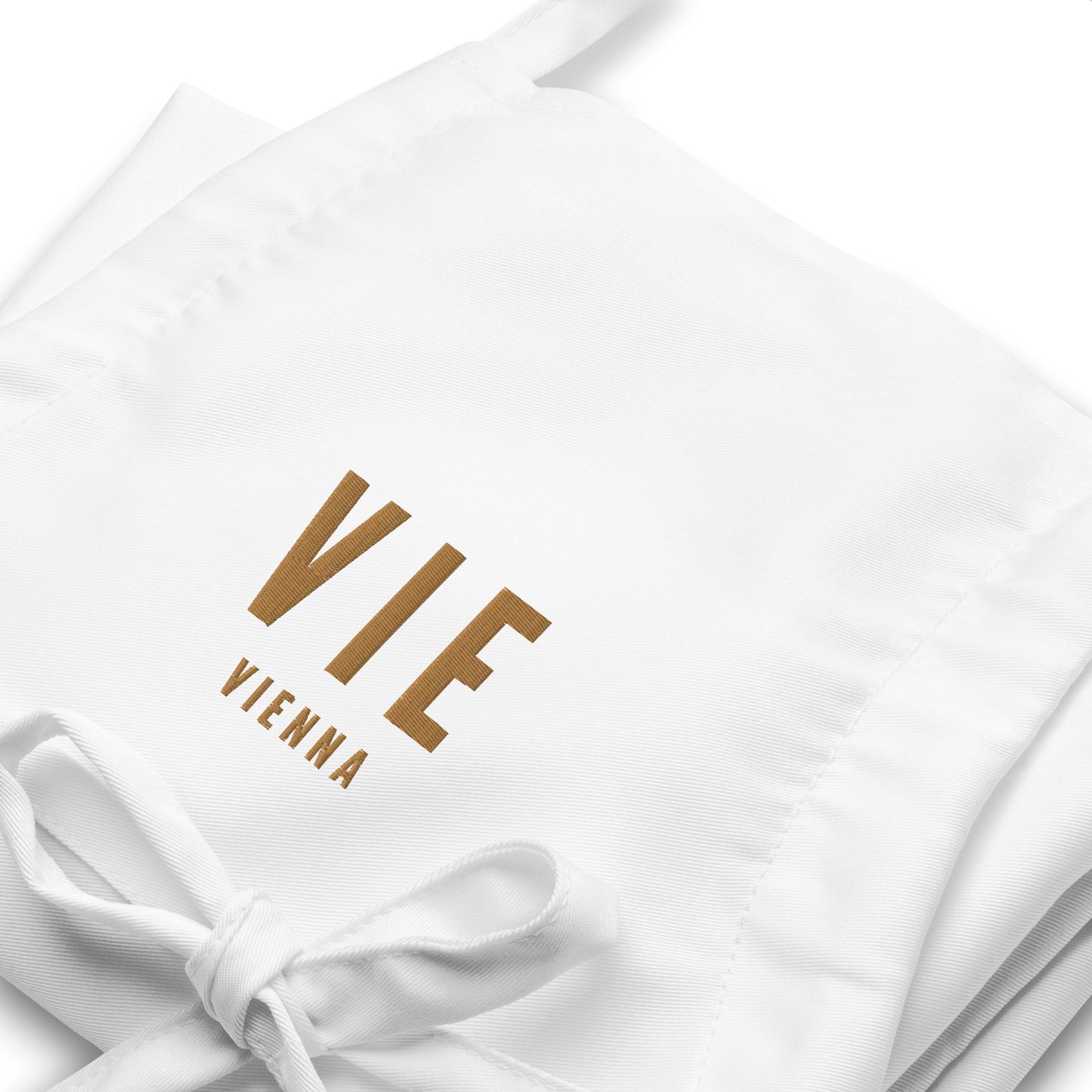City Embroidered Apron - Old Gold • VIE Vienna • YHM Designs - Image 06
