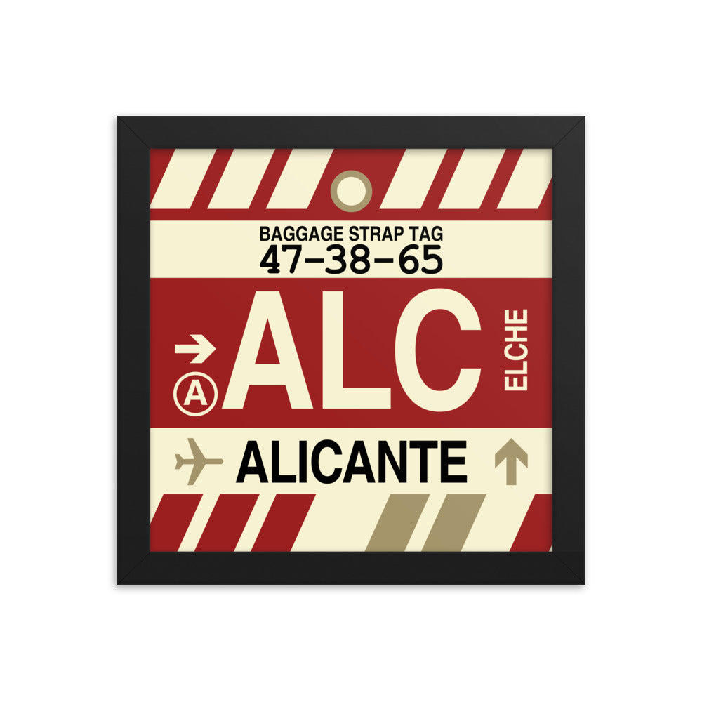 Travel-Themed Framed Print • ALC Alicante • YHM Designs - Image 01