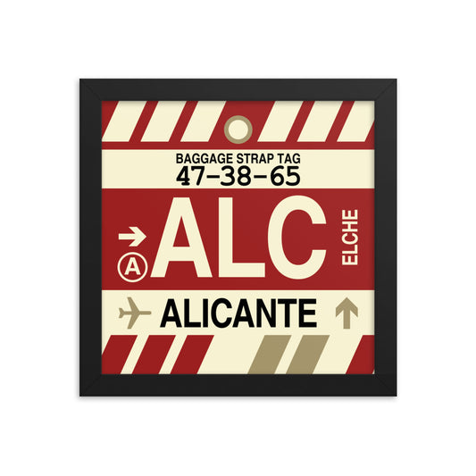 Travel-Themed Framed Print • ALC Alicante Souvenir • YHM Designs - Image 01