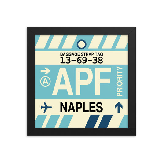Travel-Themed Framed Print • APF Naples Souvenir • YHM Designs - Image 01