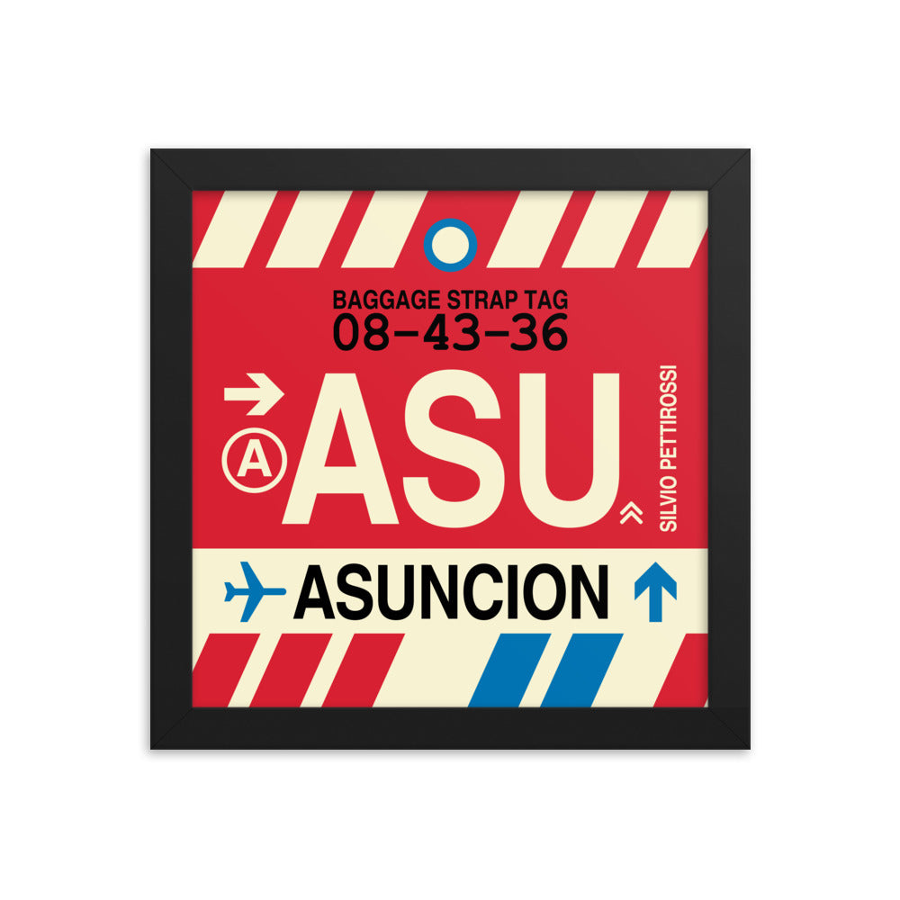 Travel-Themed Framed Print • ASU Asuncion Souvenir • YHM Designs - Image 01