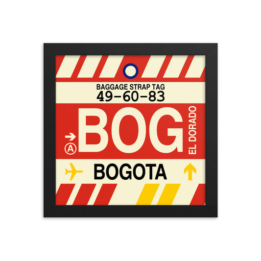 Travel-Themed Framed Print • BOG Bogota • YHM Designs - Image 01
