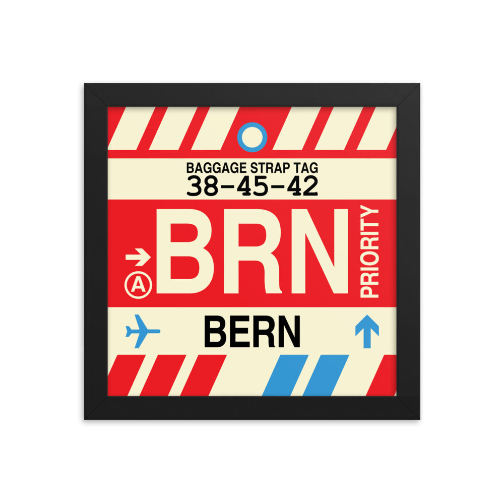 Travel-Themed Framed Print • BRN Bern Souvenir • YHM Designs - Image 01