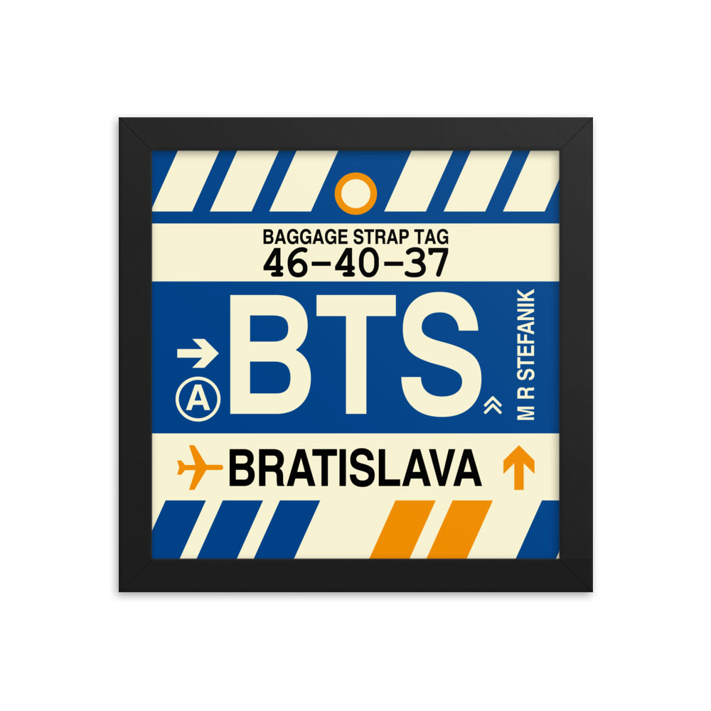 Travel-Themed Framed Print • BTS Bratislava Souvenir • YHM Designs - Image 01