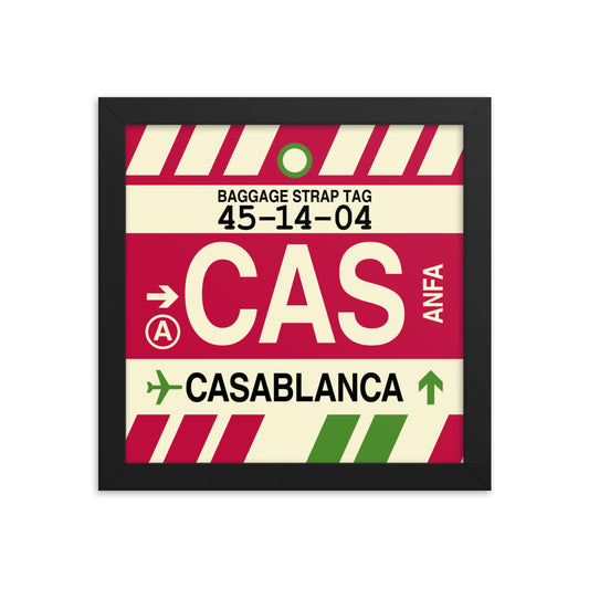 Travel-Themed Framed Print • CAS Casablanca • YHM Designs - Image 01
