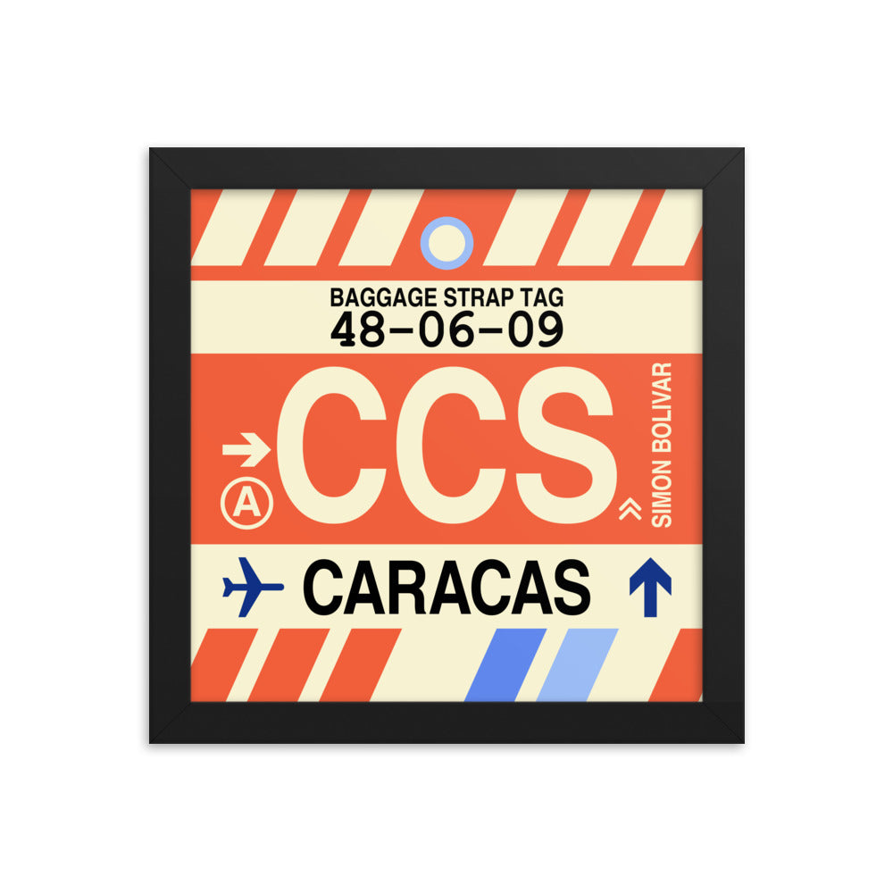Travel-Themed Framed Print • CCS Caracas Souvenir • YHM Designs - Image 01