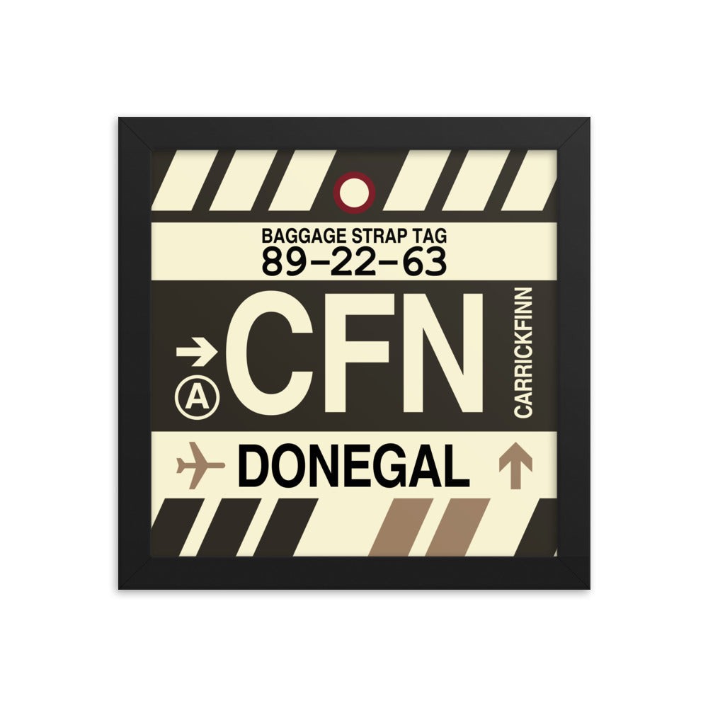 Travel-Themed Framed Print • CFN Donegal Souvenir • YHM Designs - Image 01