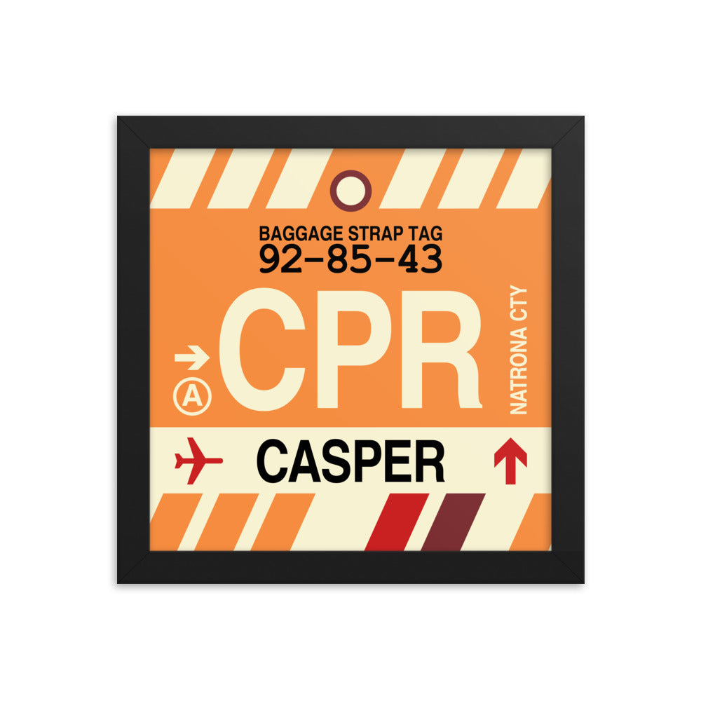 Travel-Themed Framed Print • CPR Casper Souvenir • YHM Designs - Image 01