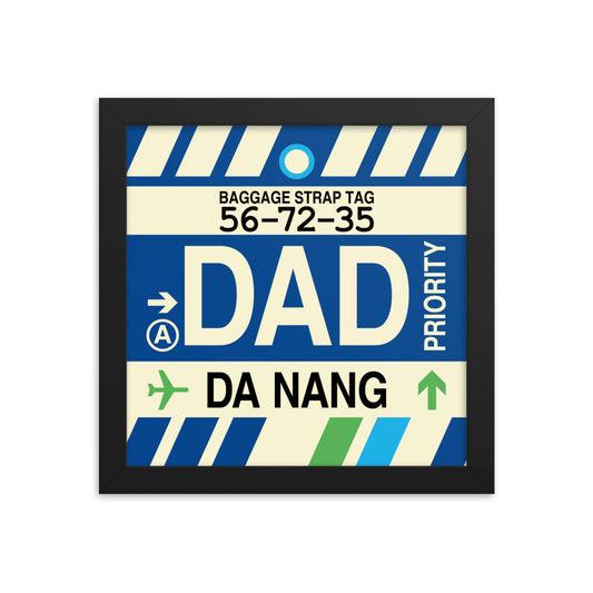 Travel-Themed Framed Print • DAD Da Nang • YHM Designs - Image 01