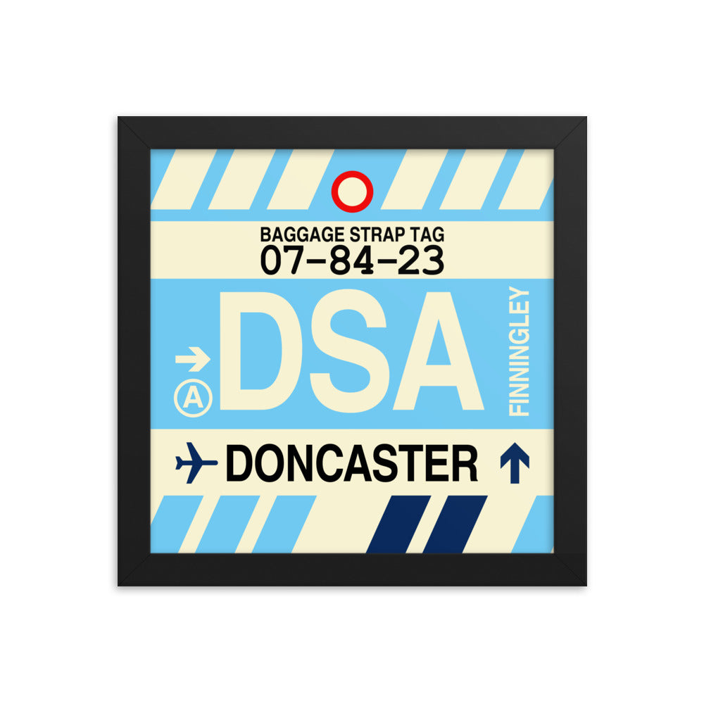 Travel-Themed Framed Print • DSA Doncaster Souvenir • YHM Designs - Image 01