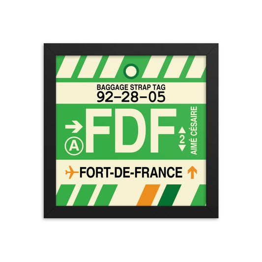 Travel-Themed Framed Print • FDF Fort-de-France • YHM Designs - Image 01