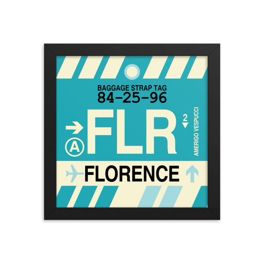 Travel-Themed Framed Print • FLR Florence Souvenir • YHM Designs - Image 01