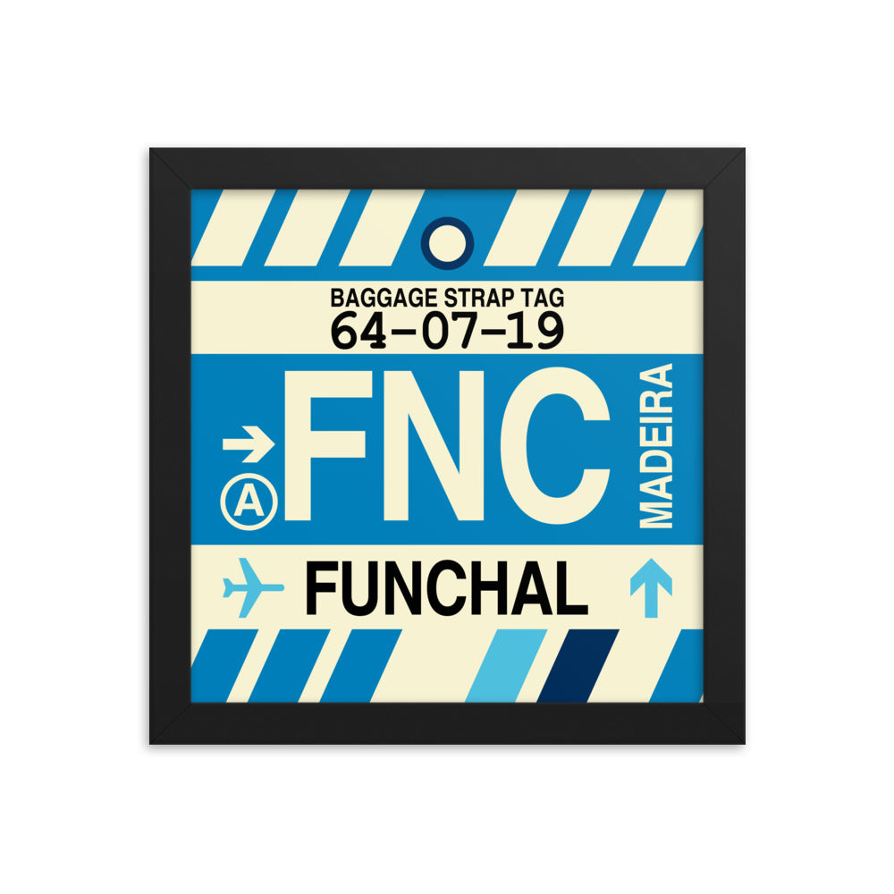 Travel-Themed Framed Print • FNC Funchal Souvenir • YHM Designs - Image 01