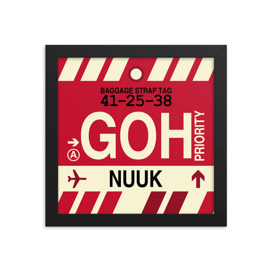 Travel-Themed Framed Print • GOH Nuuk Souvenir • YHM Designs - Image 01