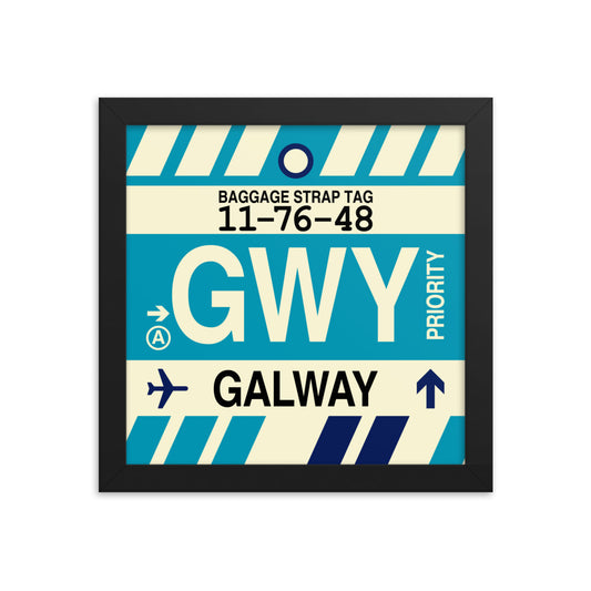 Travel-Themed Framed Print • GWY Galway Souvenir • YHM Designs - Image 01