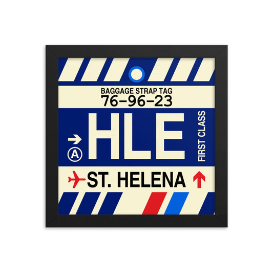 Travel-Themed Framed Print • HLE St. Helena • YHM Designs - Image 01