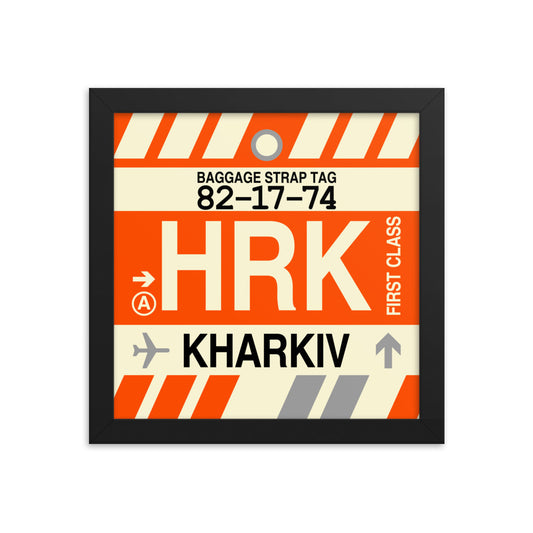 Travel-Themed Framed Print • HRK Kharkiv Souvenir • YHM Designs - Image 01