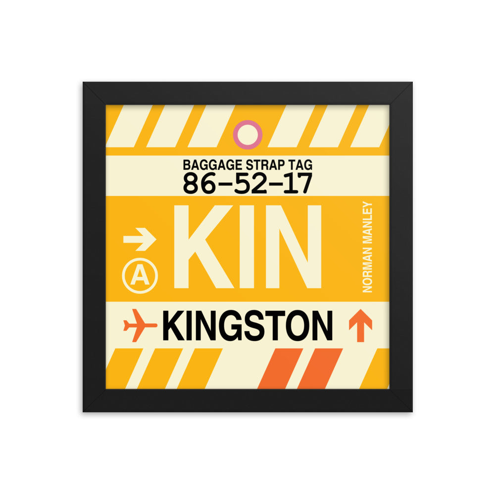 Travel-Themed Framed Print • KIN Kingston Souvenir • YHM Designs - Image 01