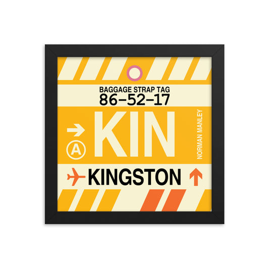 Travel-Themed Framed Print • KIN Kingston • YHM Designs - Image 01