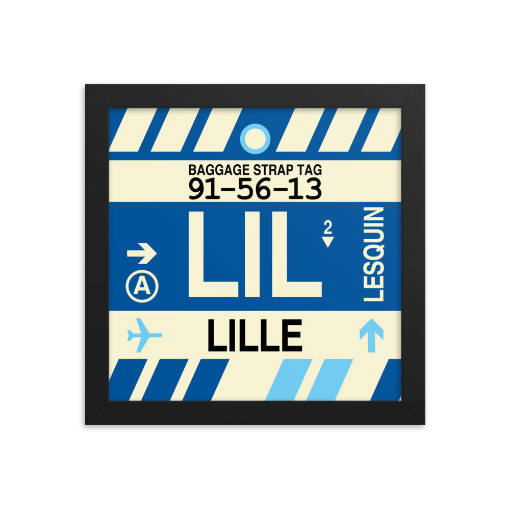 Travel-Themed Framed Print • LIL Lille • YHM Designs - Image 01