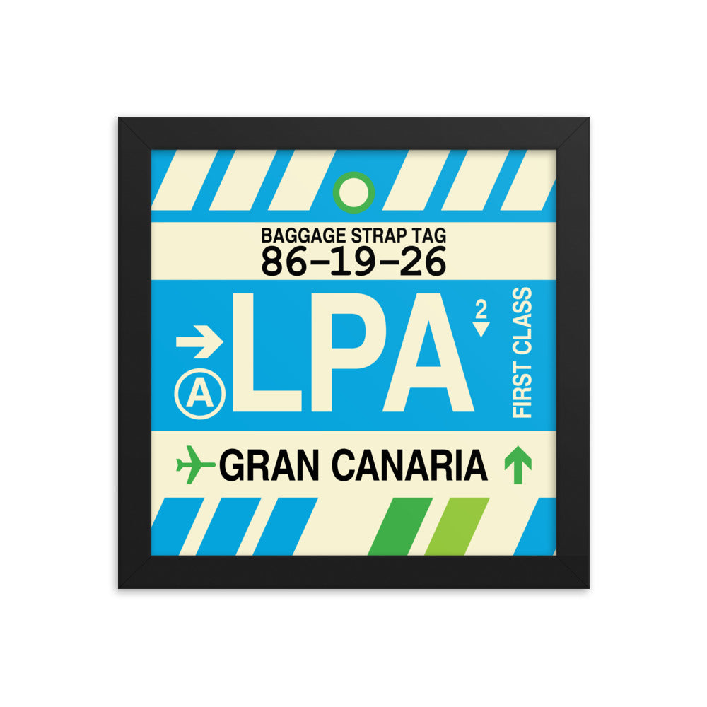 Travel-Themed Framed Print • LPA Gran Canaria Souvenir • YHM Designs - Image 01