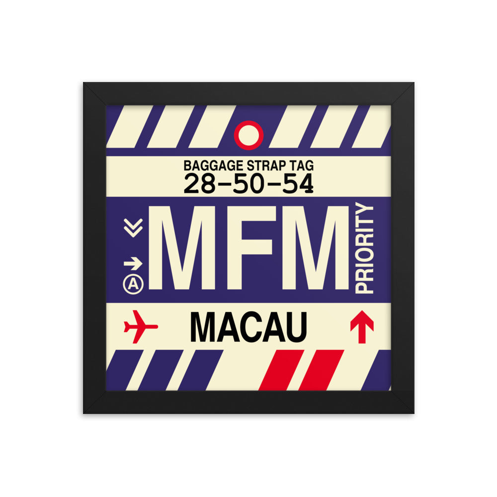Travel-Themed Framed Print • MFM Macau Souvenir • YHM Designs - Image 01