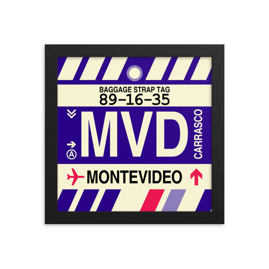 Travel-Themed Framed Print • MVD Montevideo • YHM Designs - Image 01