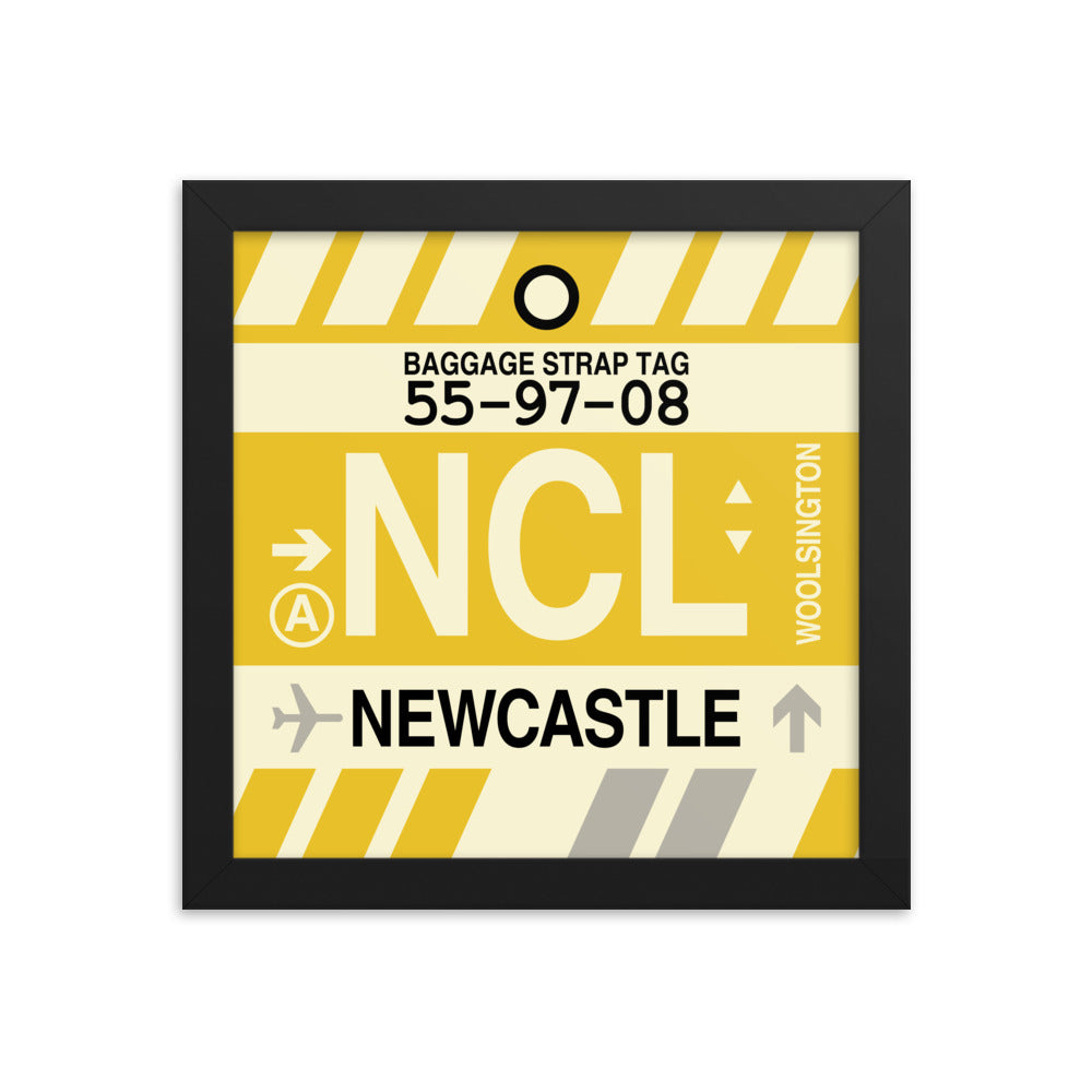 Travel-Themed Framed Print • NCL Newcastle Souvenir • YHM Designs - Image 01