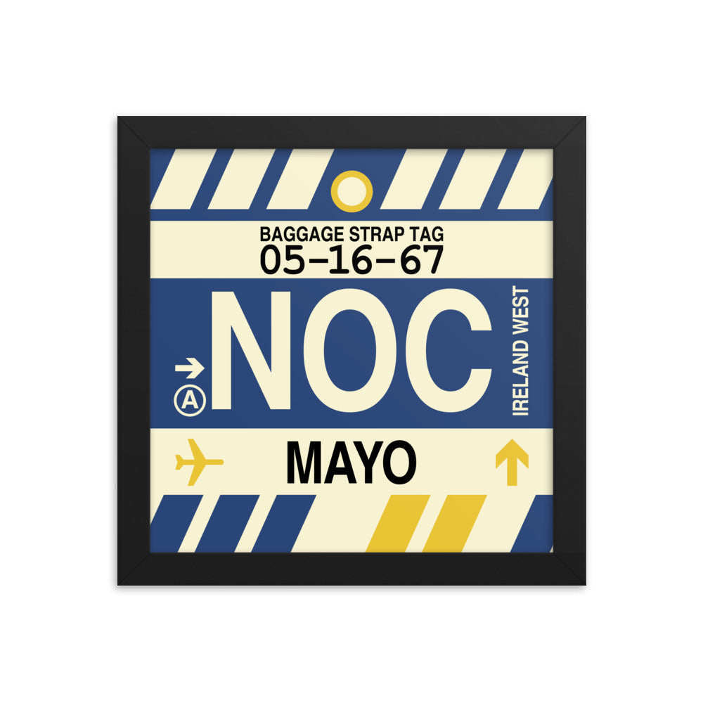Travel-Themed Framed Print • NOC Mayo Souvenir • YHM Designs - Image 01