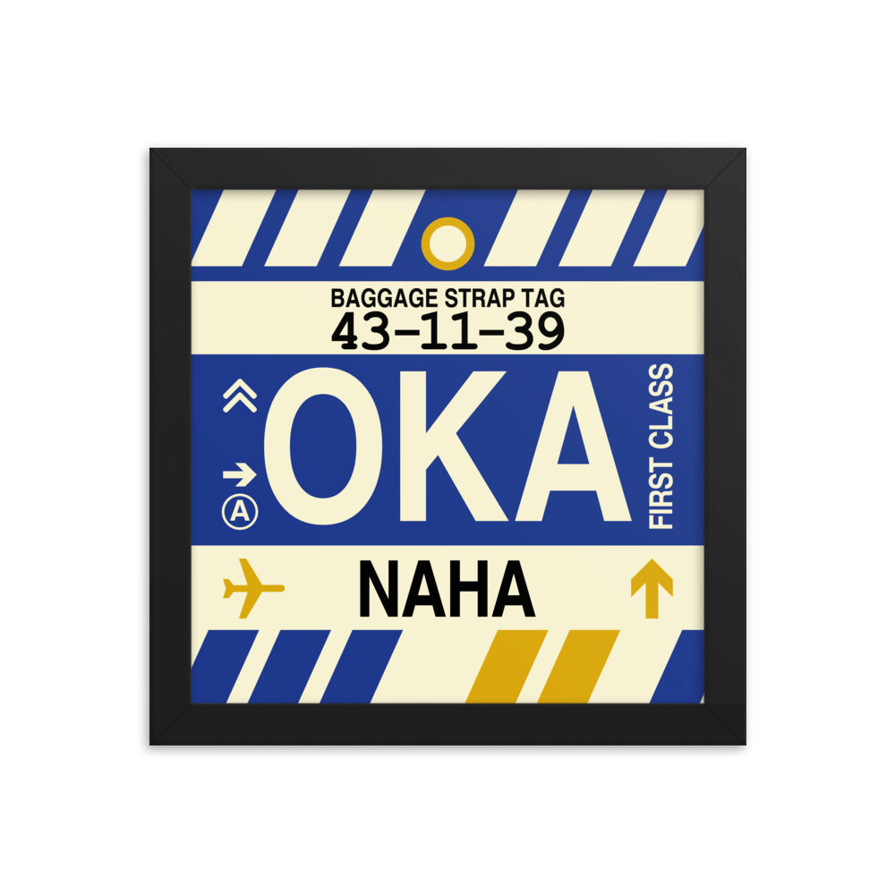 Travel-Themed Framed Print • OKA Naha (Okinawa) Souvenir • YHM Designs - Image 01