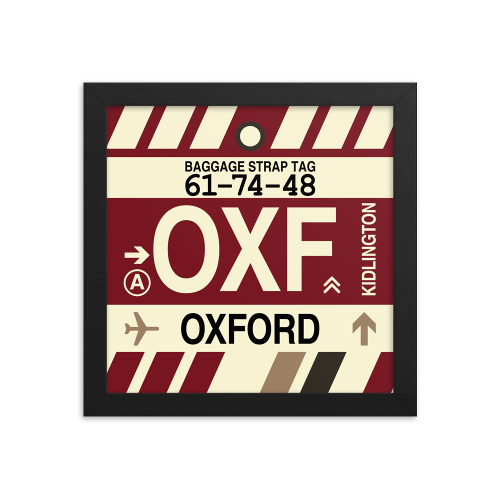 Travel-Themed Framed Print • OXF Oxford Souvenir • YHM Designs - Image 01
