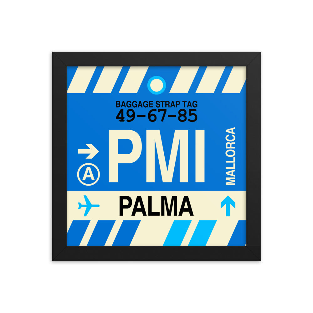 Travel-Themed Framed Print • PMI Palma de Mallorca Souvenir • YHM Designs - Image 01