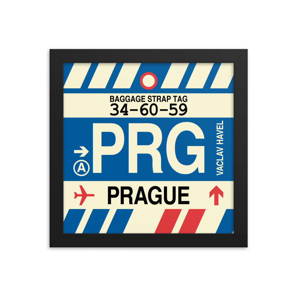 Travel-Themed Framed Print • PRG Prague Souvenir • YHM Designs - Image 01
