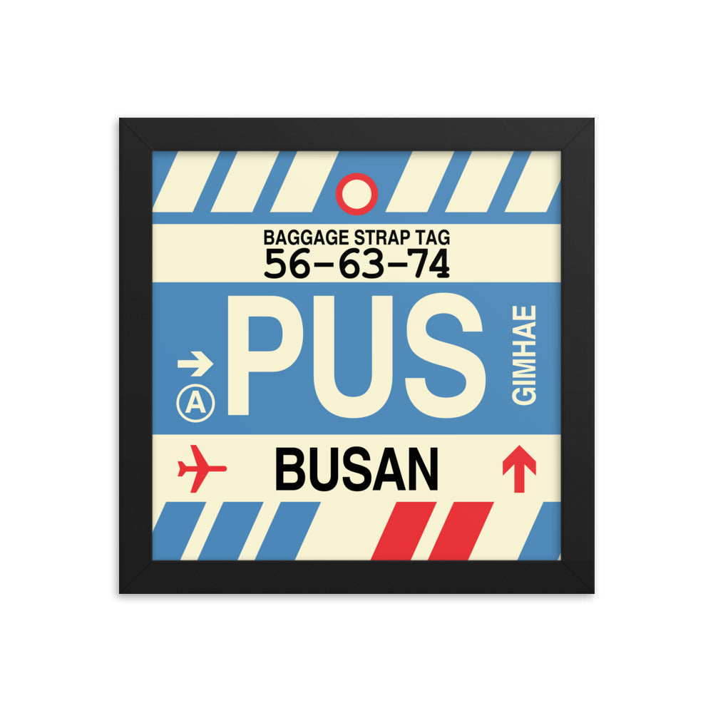 Travel-Themed Framed Print • PUS Busan Souvenir • YHM Designs - Image 01