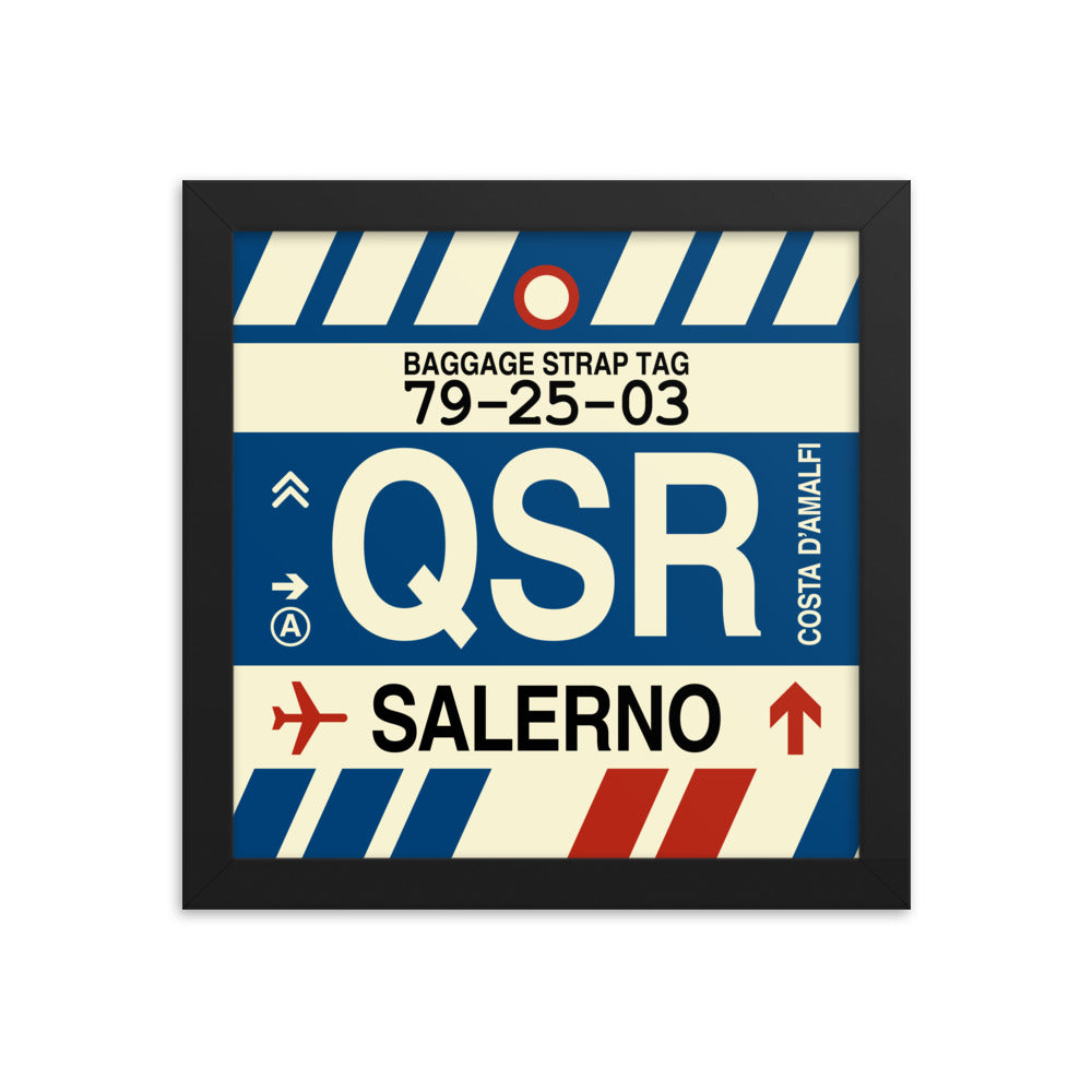 Travel-Themed Framed Print • QSR Salerno Souvenir • YHM Designs - Image 01