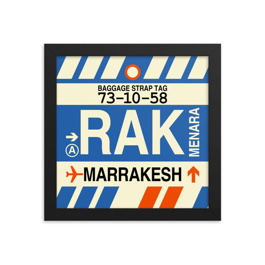 Travel-Themed Framed Print • RAK Marrakesh • YHM Designs - Image 01