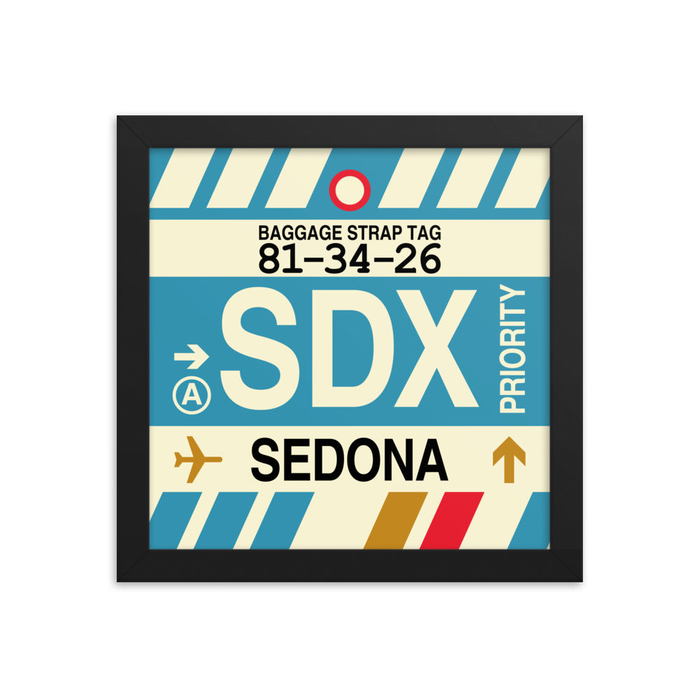 Travel-Themed Framed Print • SDX Sedona Souvenir • YHM Designs - Image 01