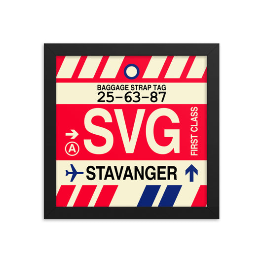 Travel-Themed Framed Print • SVG Stavanger Souvenir • YHM Designs - Image 01