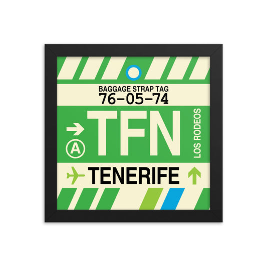Travel-Themed Framed Print • TFN Tenerife Souvenir • YHM Designs - Image 01