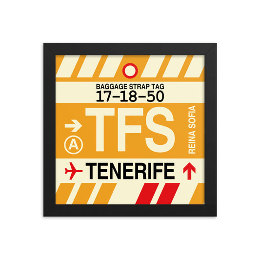 Travel-Themed Framed Print • TFS Tenerife Souvenir • YHM Designs - Image 01